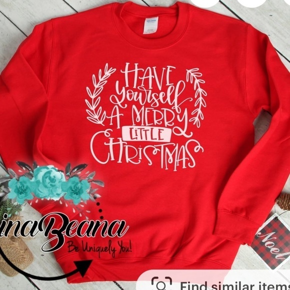 Have yourself a Merry little Christmas Crew Pullover Ugly Sweatshirt Sweater M - Picture 1 of 7